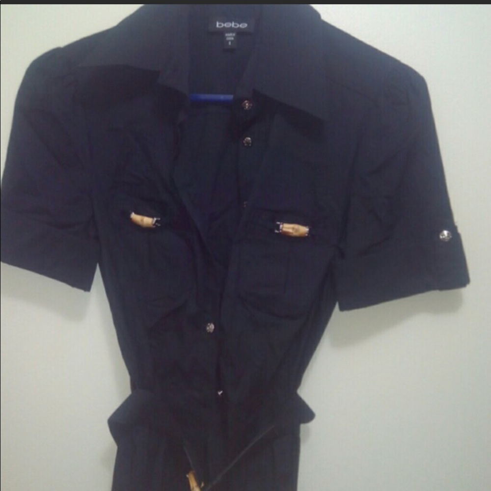 Bebe button up top
